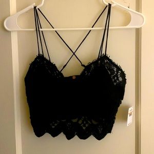 Free people black bralette